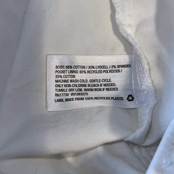 A New Day Women’s White Stretch Capris Jeans AA17 - Picture 4 of 4